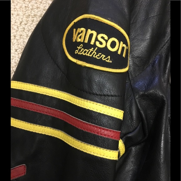 SOLD- VANSON LEATHERS MOTORCYCLE JACKET SIZE 44 - Picture 14 of 16